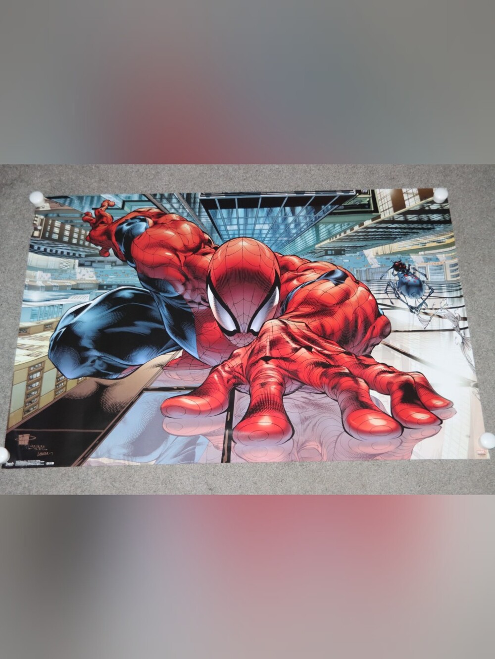 Spider-Man Red & Black Wall Art Poster - Marvel Style (24"×36")